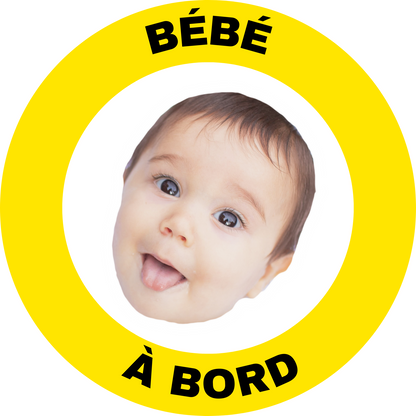 BÉBÉ À BORD - Custom Car Stickers for Babies - FRENCH VERSION