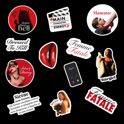 FEMME FATALE OBSESSION STICKERS PACK ❤️💋